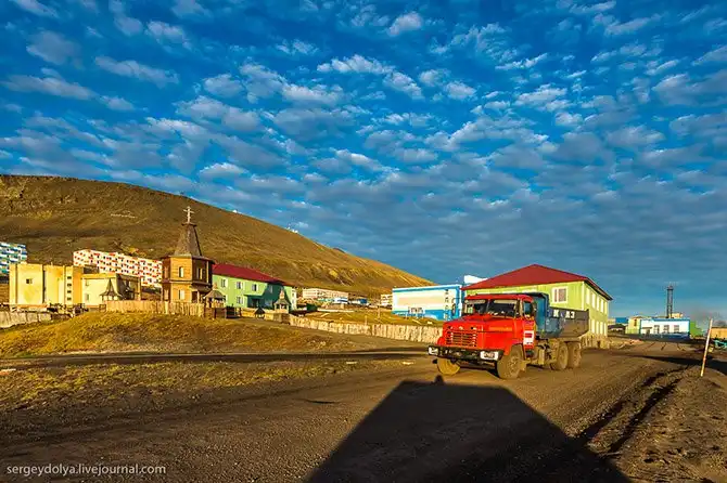 Прогулка по российскому городу в Норвегии