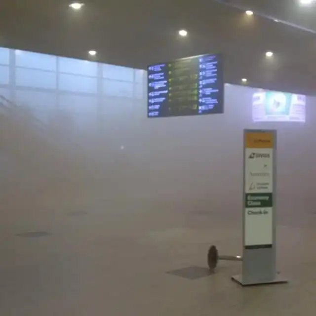 Из-за задымления из «Домодедово» эвакуировали пассажиров и приостановили вылеты