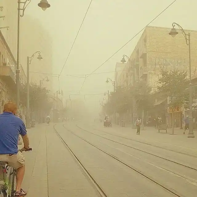 На Израиль обрушилась песчаная буря