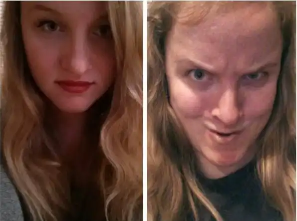 17 хорошеньких девушек, строящих страшные рожи перед фотокамерой