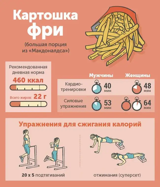 Чего «стоит» съеденный фастфуд