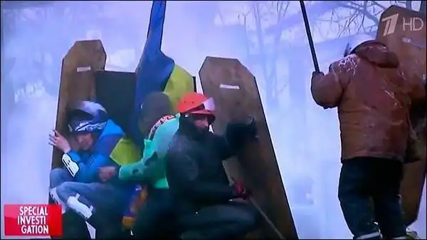 Фильм "Маски революции", показанный по французскому телевидению, произвёл эффект разорвавшейся бомбы