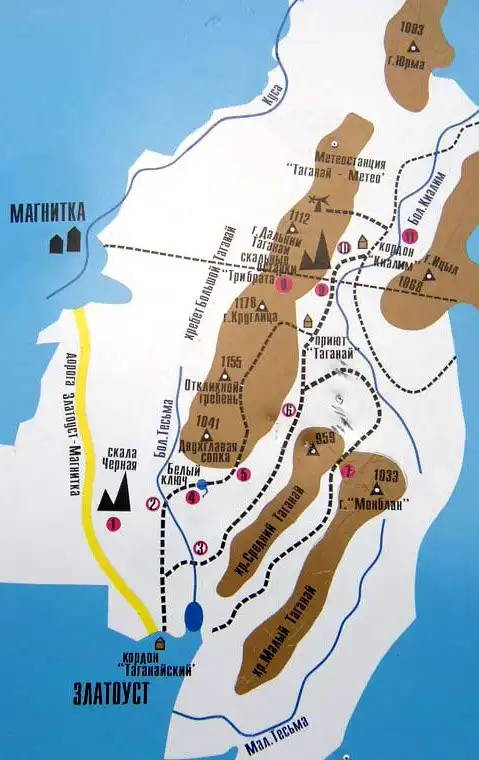 Национальный парк Таганай на Урале.