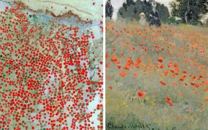 Фотографии Земли из космоса удивительно похожие на знаменитые картины