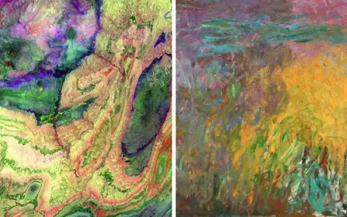 Фотографии Земли из космоса удивительно похожие на знаменитые картины