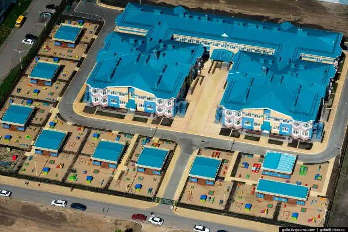 Омск с вертолёта