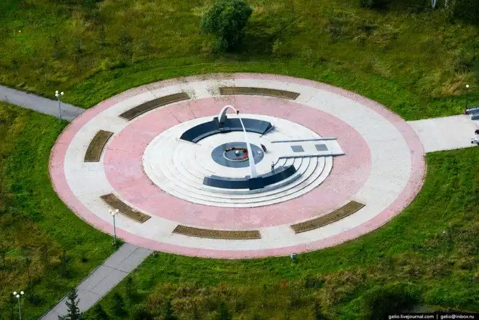 Омск с вертолёта