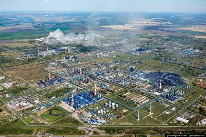 Омск с вертолёта