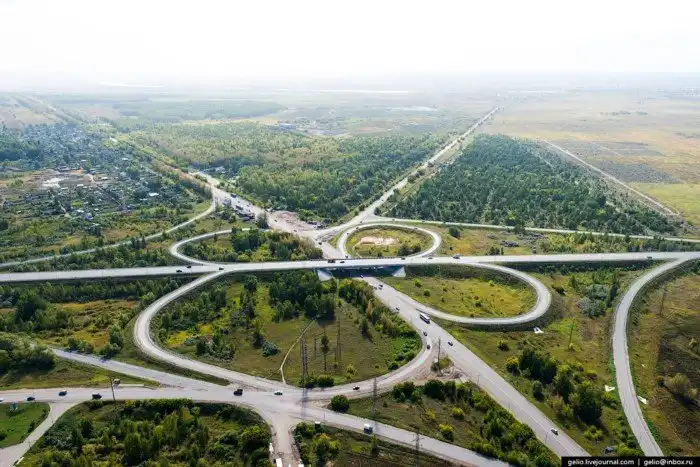 Омск с вертолёта