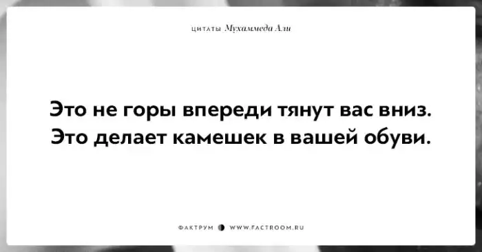 17 самых важных фраз, которые оставил миру Мухаммед Али