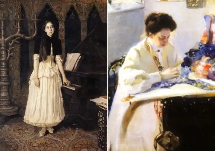 Портрет невесты вместо лика святой: кого изобразил художник М. Нестеров на фреске Владимирского собора