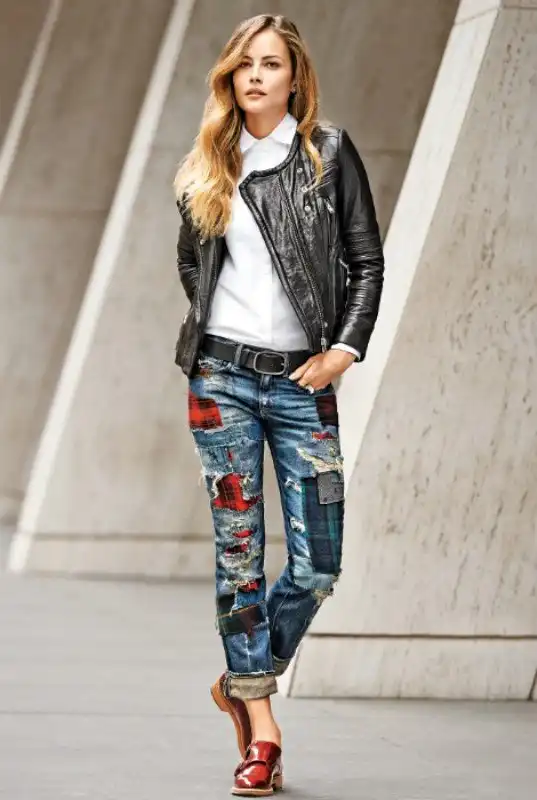 Стильный деним: 16 крутейших идей трансформации старых джинсов