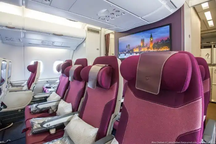 Самый лучший интерьер самолета Airbus A380
