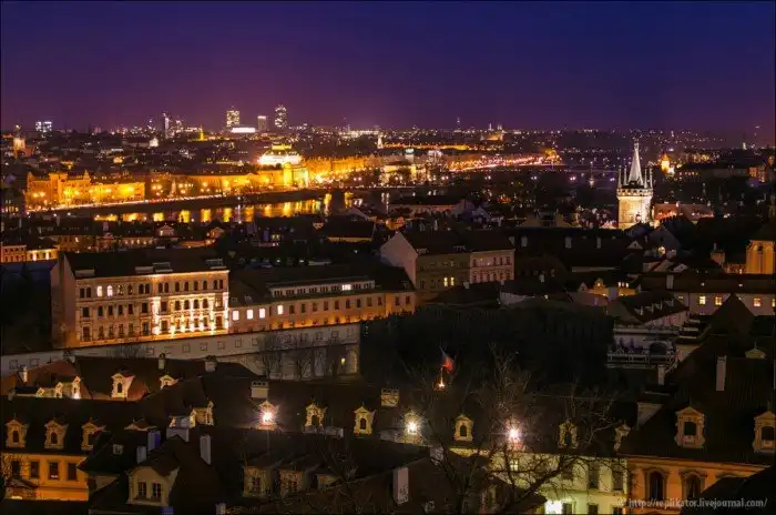 Ночная Прага