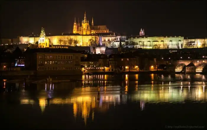 Ночная Прага