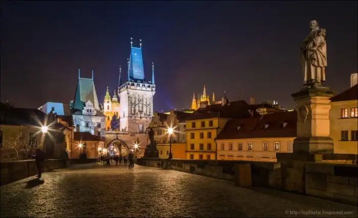 Ночная Прага
