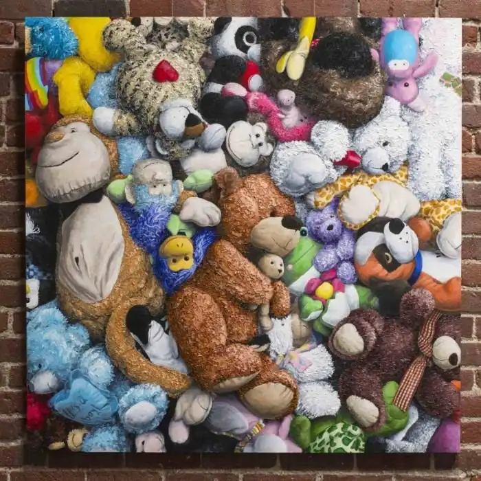 Невероятно реалистичные картины с плюшевыми игрушками