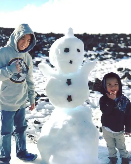 Снегопад на Гавайях