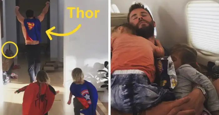 Крис Хемсворт - не только звезда, но и прекрасный отец