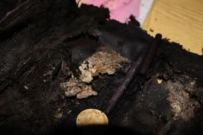 Захоронение останков советского солдата