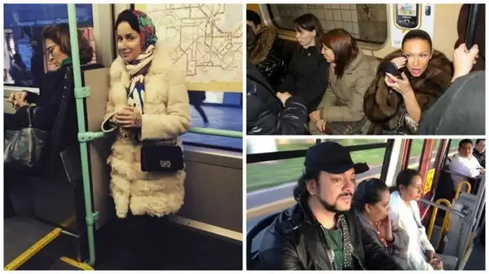 Знаменитости в общественном транспорте