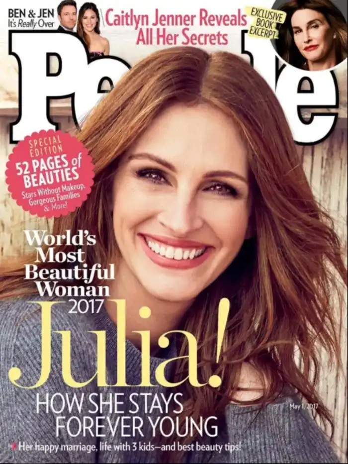 Джулия Робертс в пятый раз признана журналом People самой красивой женщиной