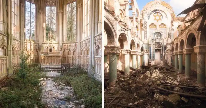 Фотограф снимает заброшенные церкви