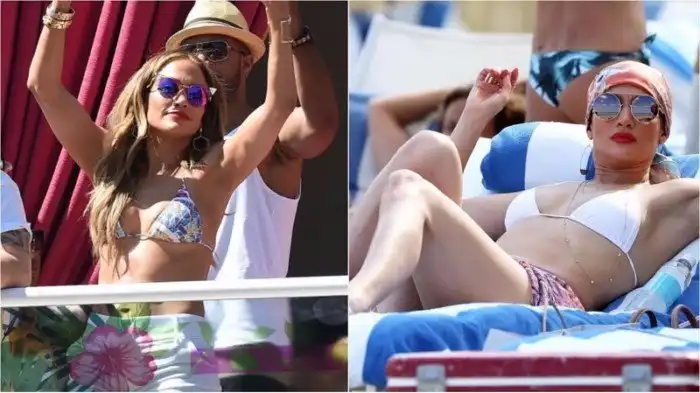На пляже почти без макияжа: российские и зарубежные звезды в купальниках