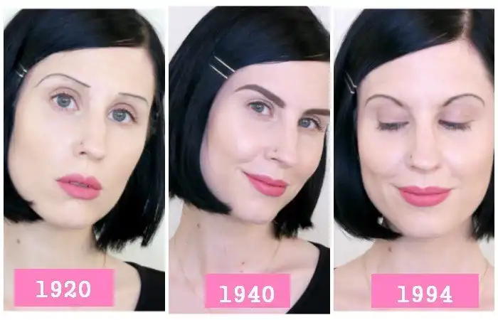 Модные тенденции бровей разных лет