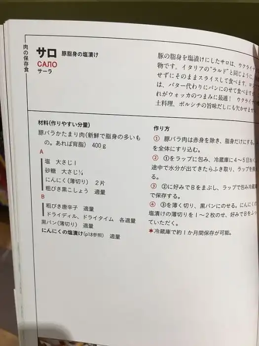 Русская кухня в японской кулинарной книге