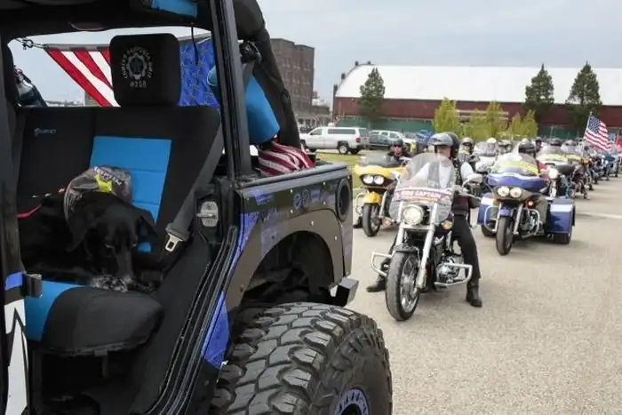 Собаку-сапера похоронили как настоящего героя