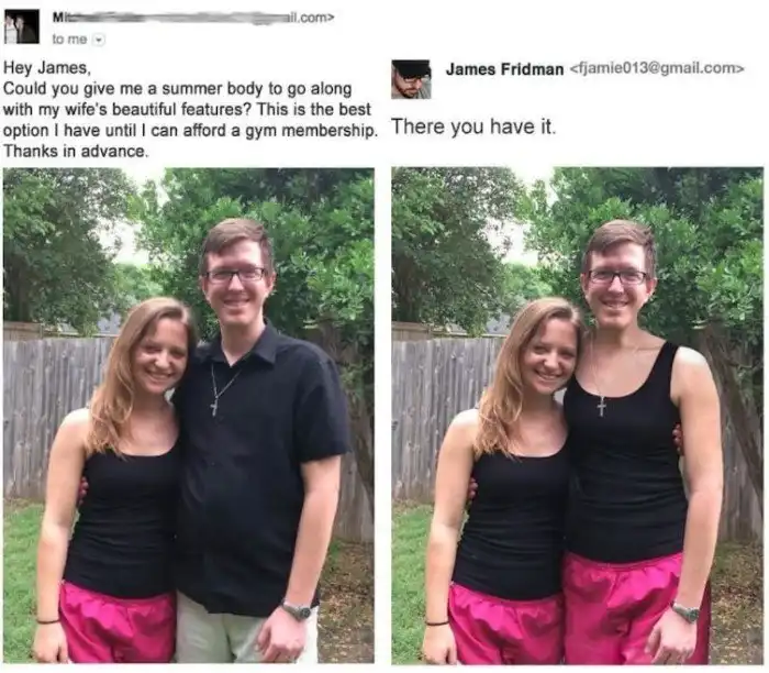 Вот как работает гений фотошопа... и троллинга!