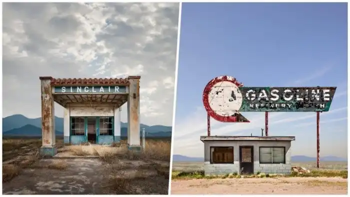 Остановившаяся жизнь вдоль маленьких просёлочных дорог западной Америки