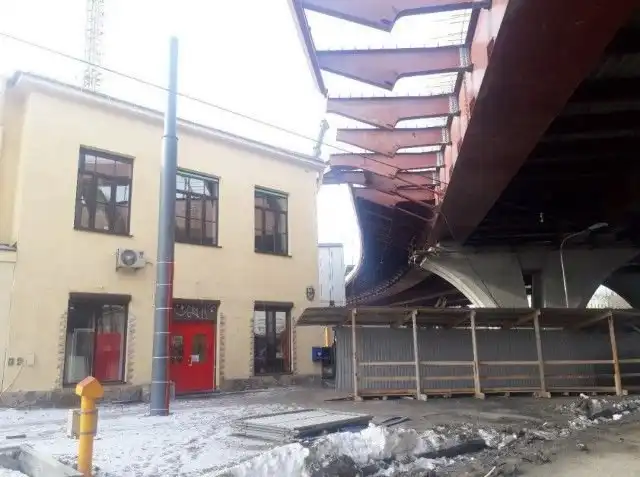 Как в Санкт-Петербурге строят мост на пересечении Петровского проспекта и Ремесленной улицы