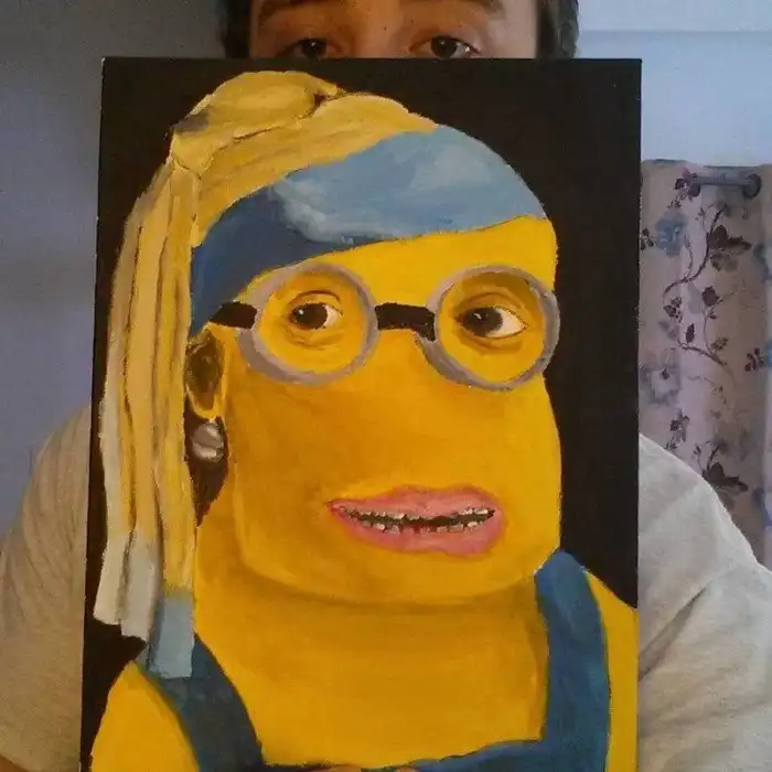 Миньоны из "Гадкого я" на шедеврах живописи. Такими жуткими вы их ещё не видели