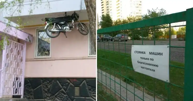 Вот это да, как стоит мощно! Настоящие мэтры парковочного дела