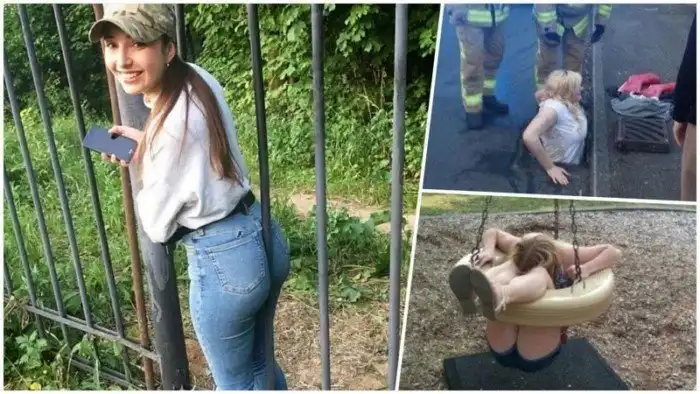 Доказательства того, что настоящая девочка может застрять где угодно