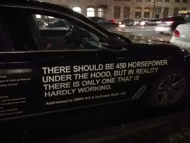 Разочарованный владелец BMW 7-й серии расписал все поломки на кузове своего авто
