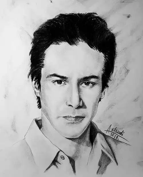 Киану Ривз поблагодарил белорусскую художницу Александру Клавдиеву за нарисованный портрет