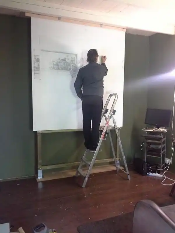 Два года на создание необычной картины