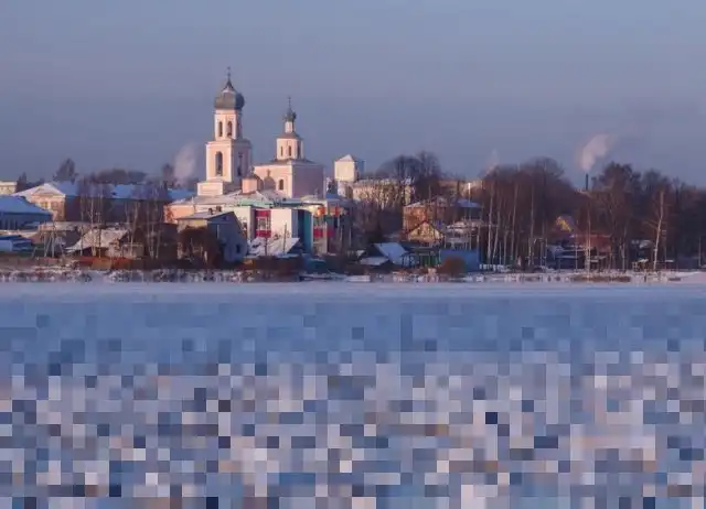 Необычное природное явление на Валдайском озере