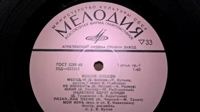 Виниловое прошлое: советские грампластинки