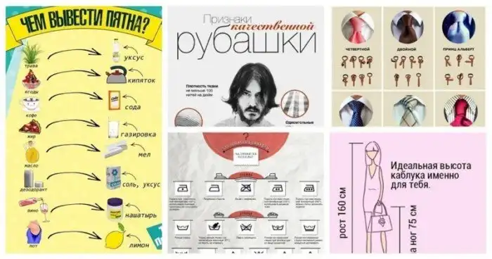 20+ крутых шпаргалок об одежде и аксессуарах