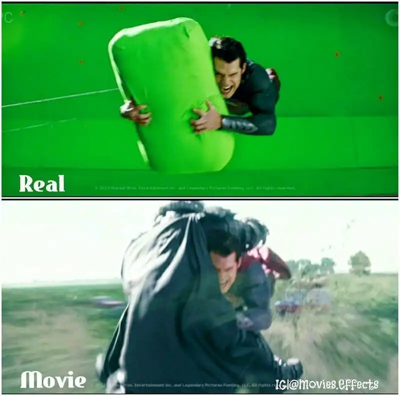 88 сцен из популярных фильмов до и после добавления спецэффектов