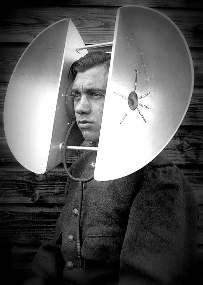 Акустическая локация времен Первой Мировой!