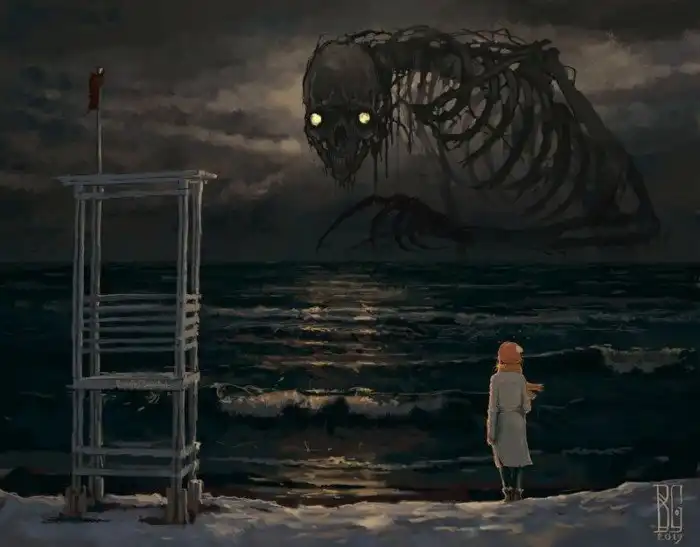 15 зловещих иллюстраций, которые выглядят как кадры самых жутких ночных кошмаров