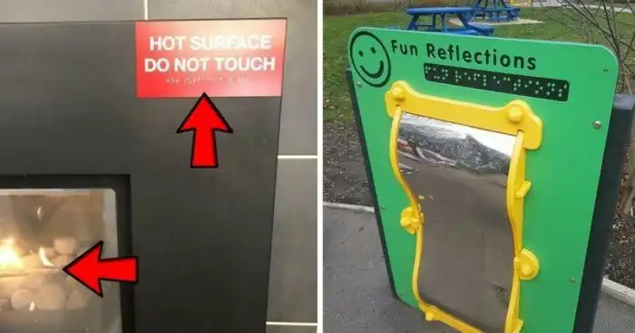 Когда забыли включить мозг, но зато всё сделали по правилам. Версия для слепых