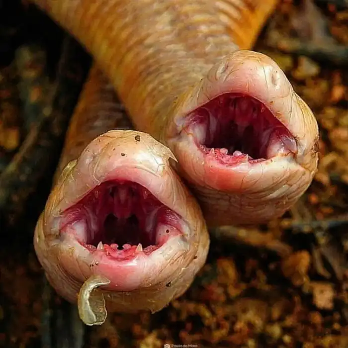 Амфисбена: Никогда не отгадаете, что это за животное