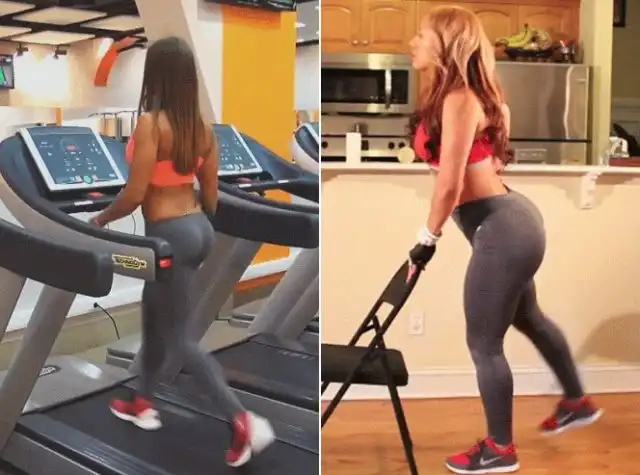 Девушки в обтягивающих штанах для йоги