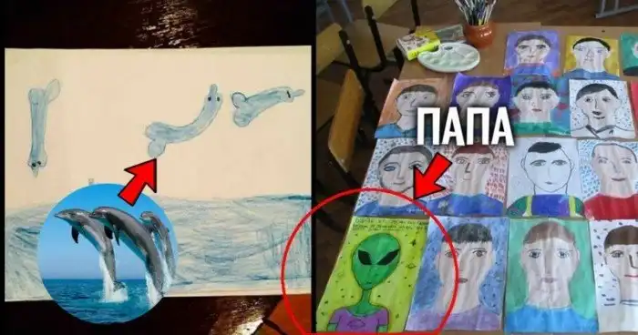 Детские рисунки, на которых взрослые найдут скрытый смысл